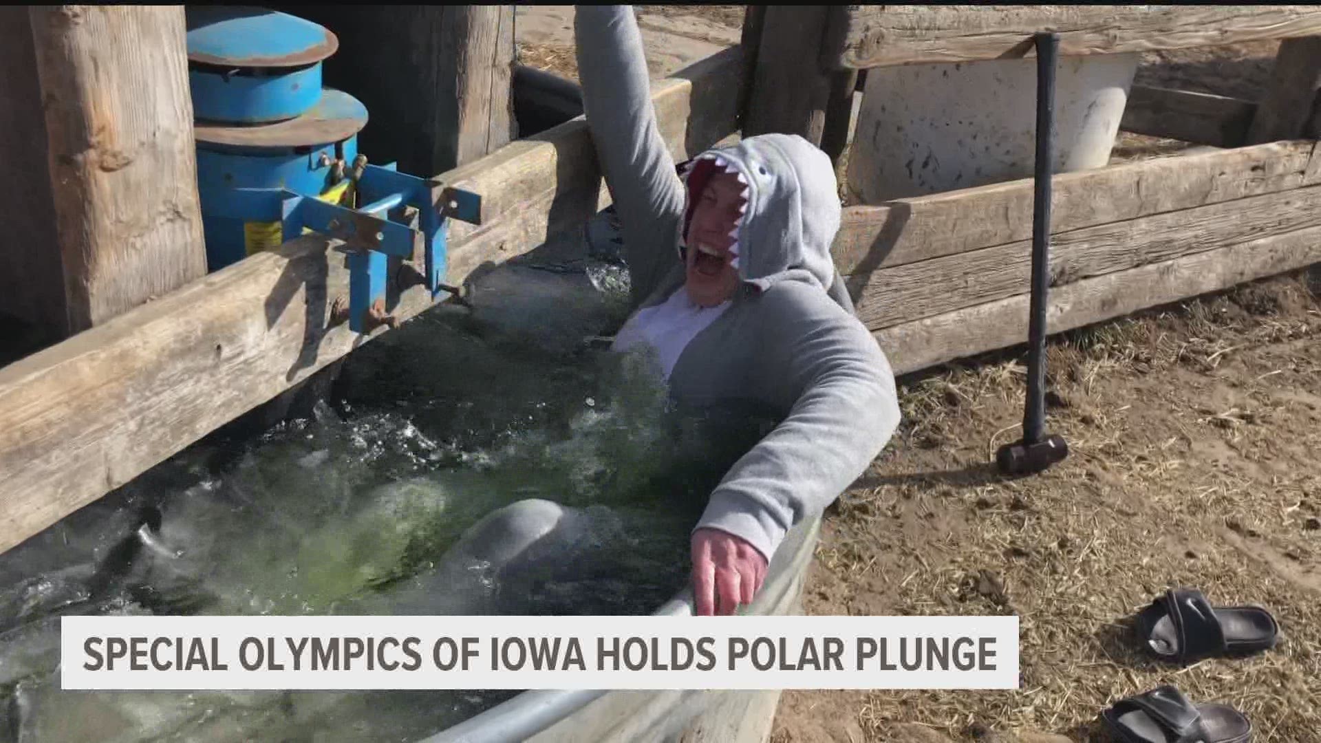 Athletes didn't get to avoid the cold water, though!