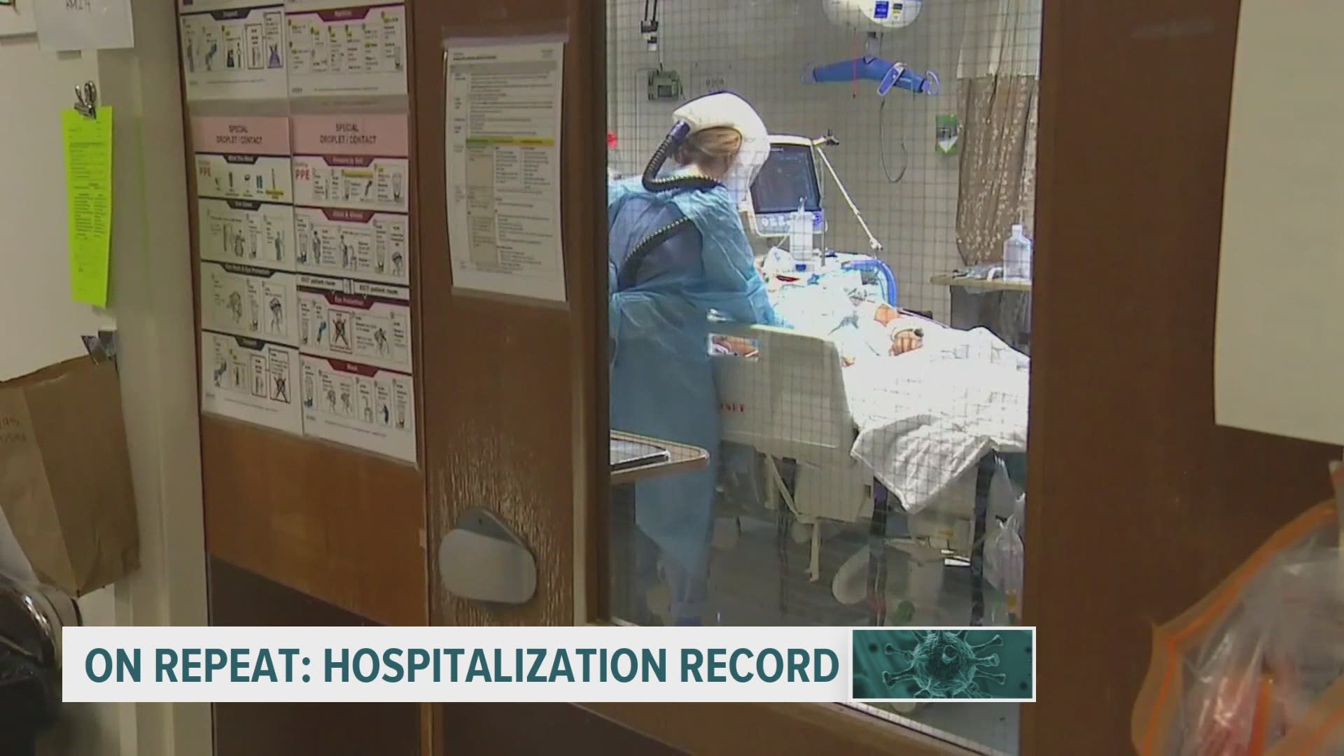 Iowa has broken its own hospitalization record 13 times in October alone. Doctors warn that bed capacity may be limited as flu season looms.