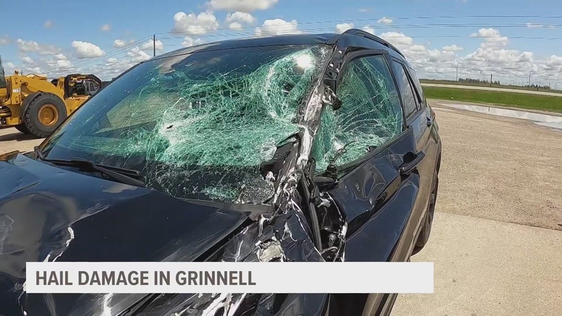 Grinnell businesses recovering from softballsize hail damage
