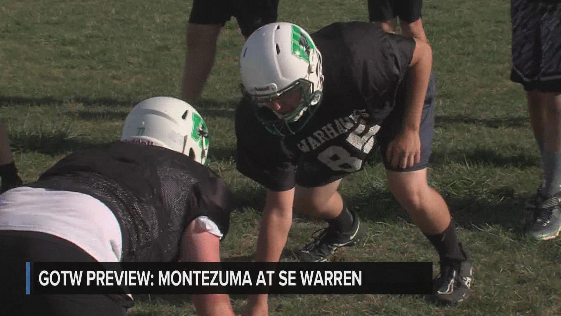 Montezuma brings a very balanced offense that can beat you through the air or on the ground. For Southeast Warren, their run game is their bread and butter.