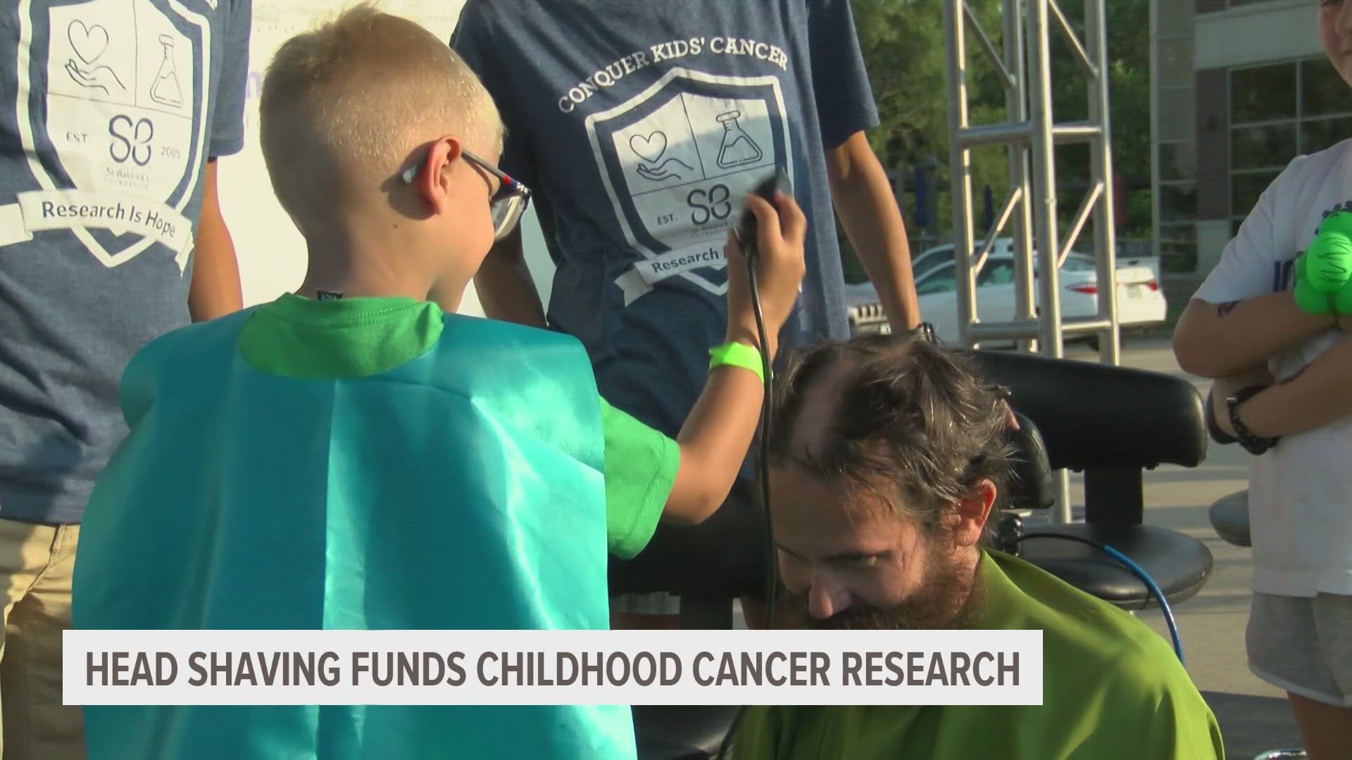 Worldwide, one child is diagnosed with cancer every two minutes. But in Iowa, an event has continued to fun childhood cancer research, one shaved head at a time.