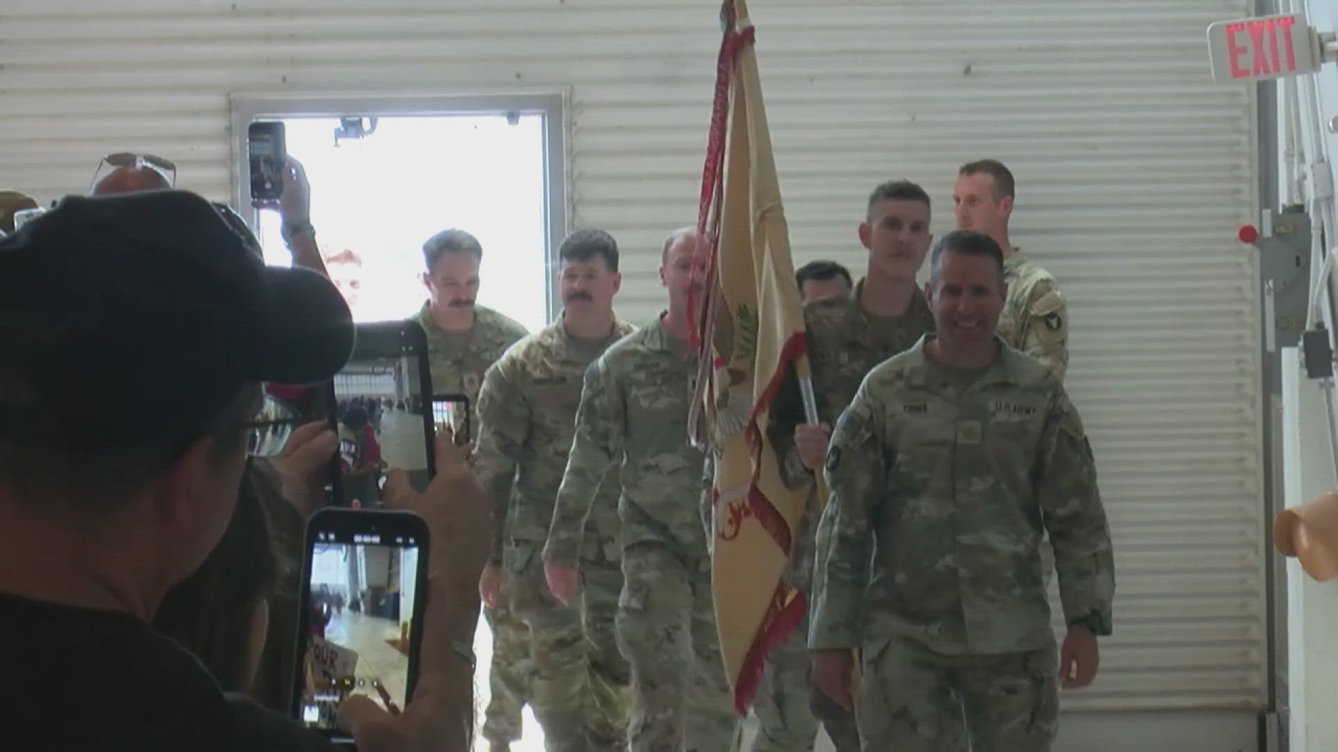 Over 100 members of Iowa National Guard return to Iowa from Operation ...