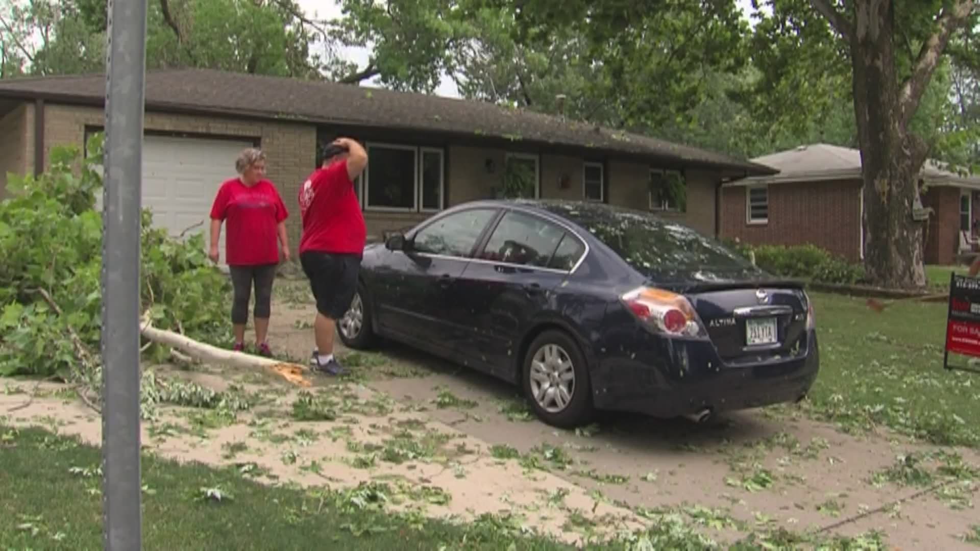 Central Iowa is cleaning up after storms caused lots of damages across the state Monday.