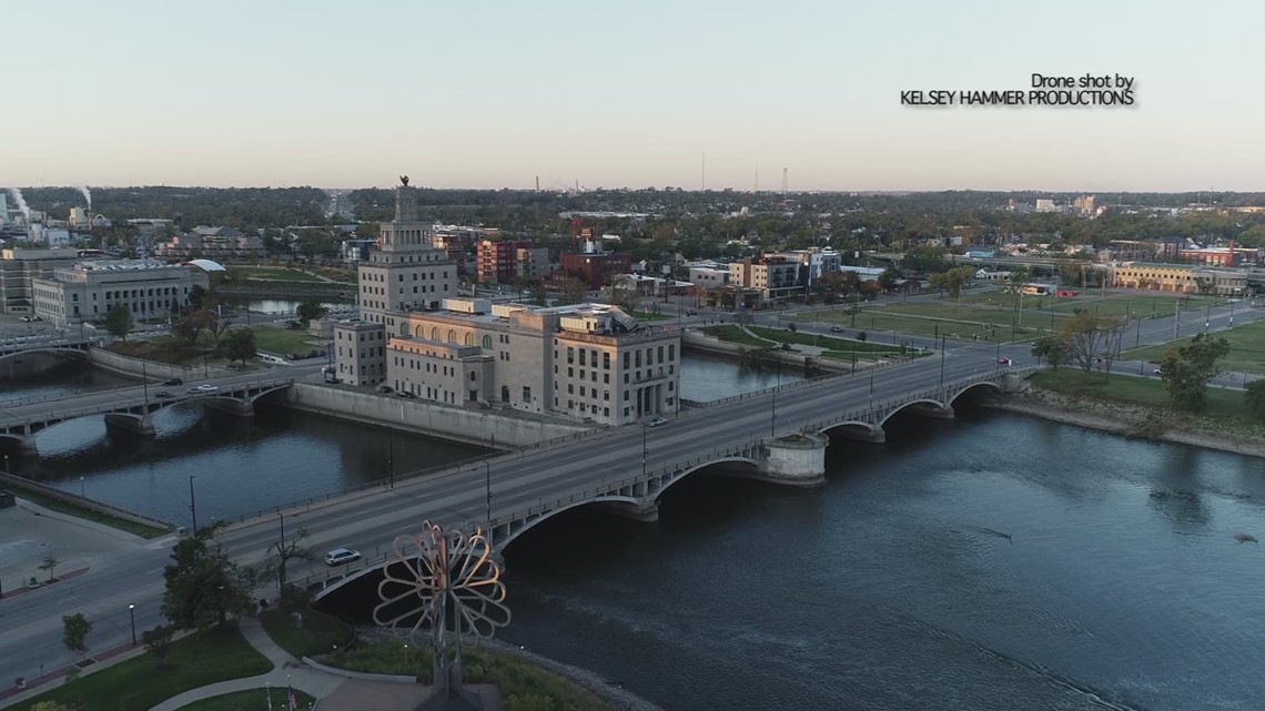 Drone video of Cedar Rapids derecho damage from Disaster Divide series