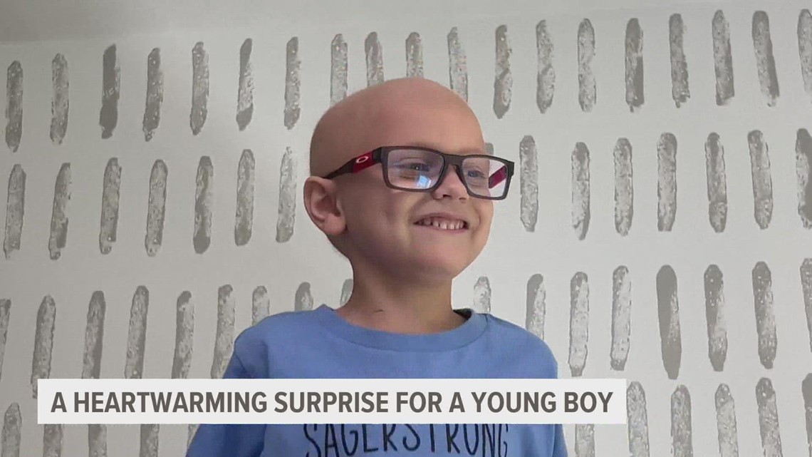 A surprise 'Happy Place' for a young boy named Sage battling cancer