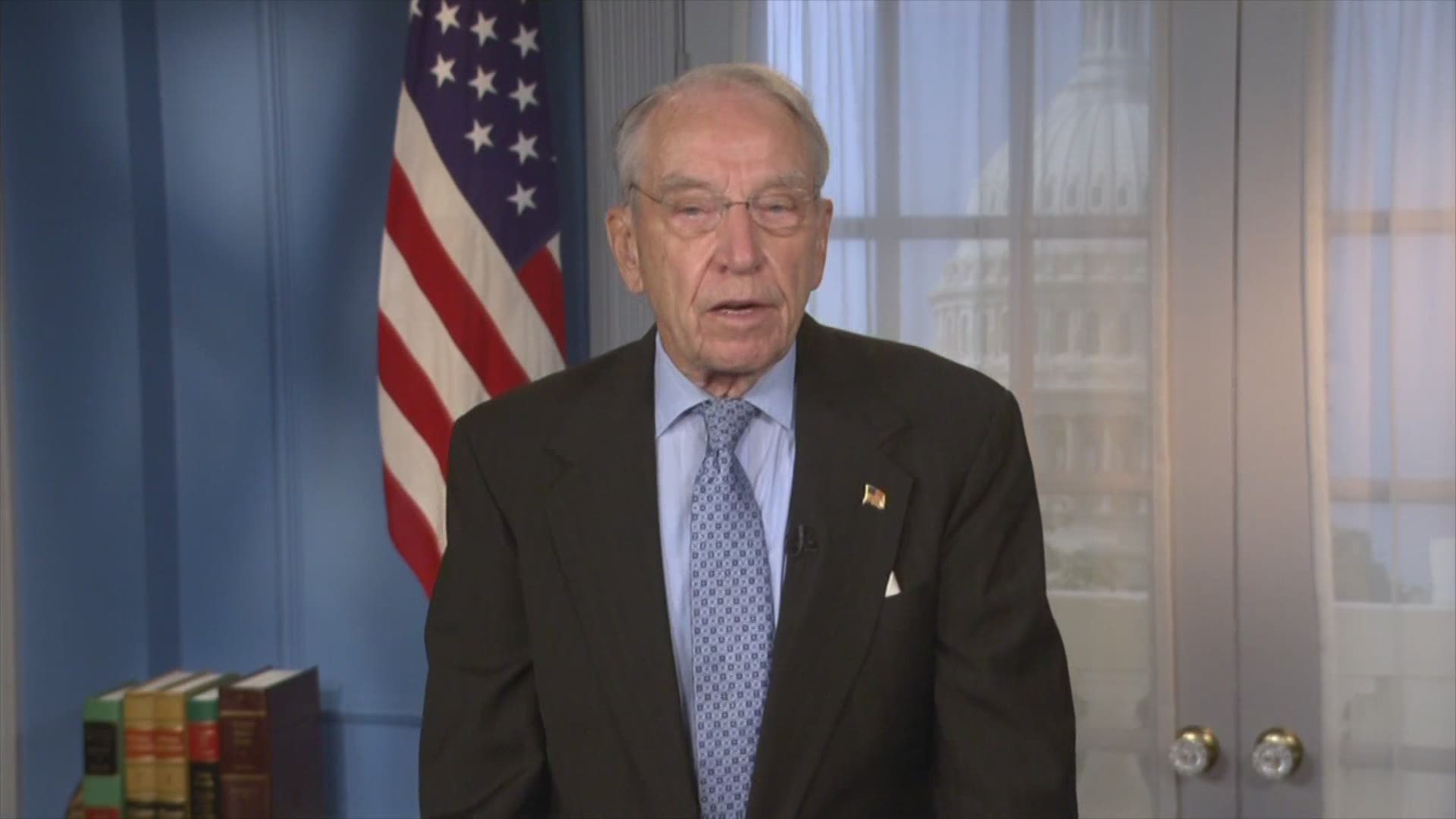 Sen. Grassley says he made good points on the economy and law and order.