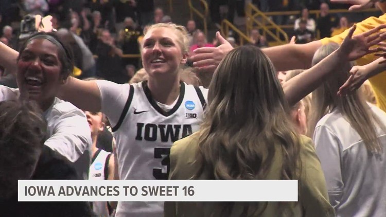Iowa advances to the Sweet 16 after defeating Georgia