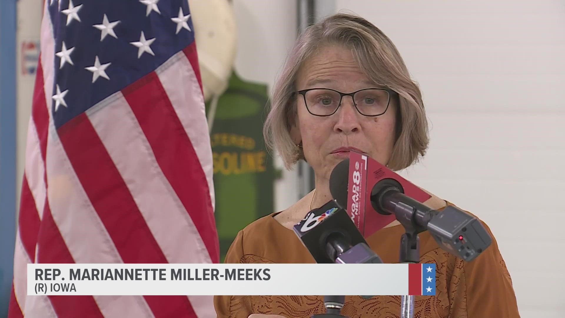 Miller-Meeks currently represents Iowa's 2nd Congressional District.
