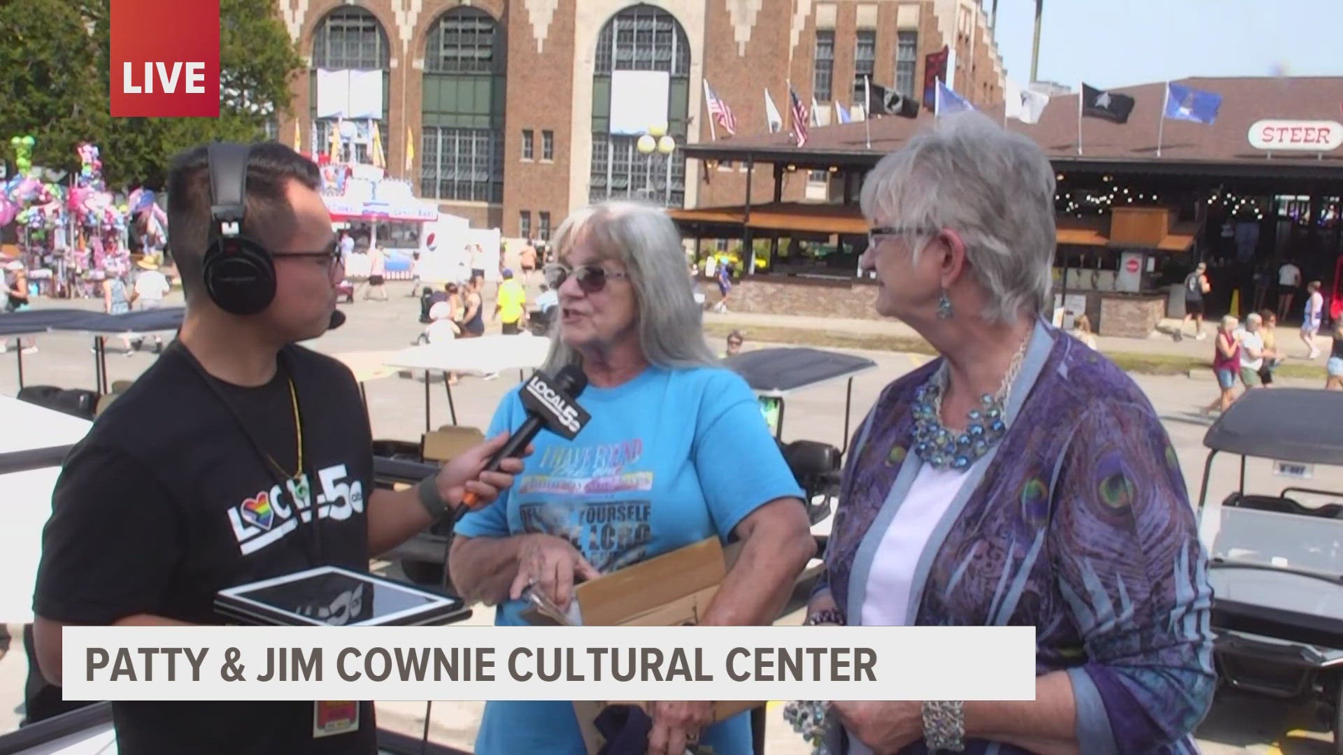 At the Cultural Center, fairgoers can see artists working on their craft.