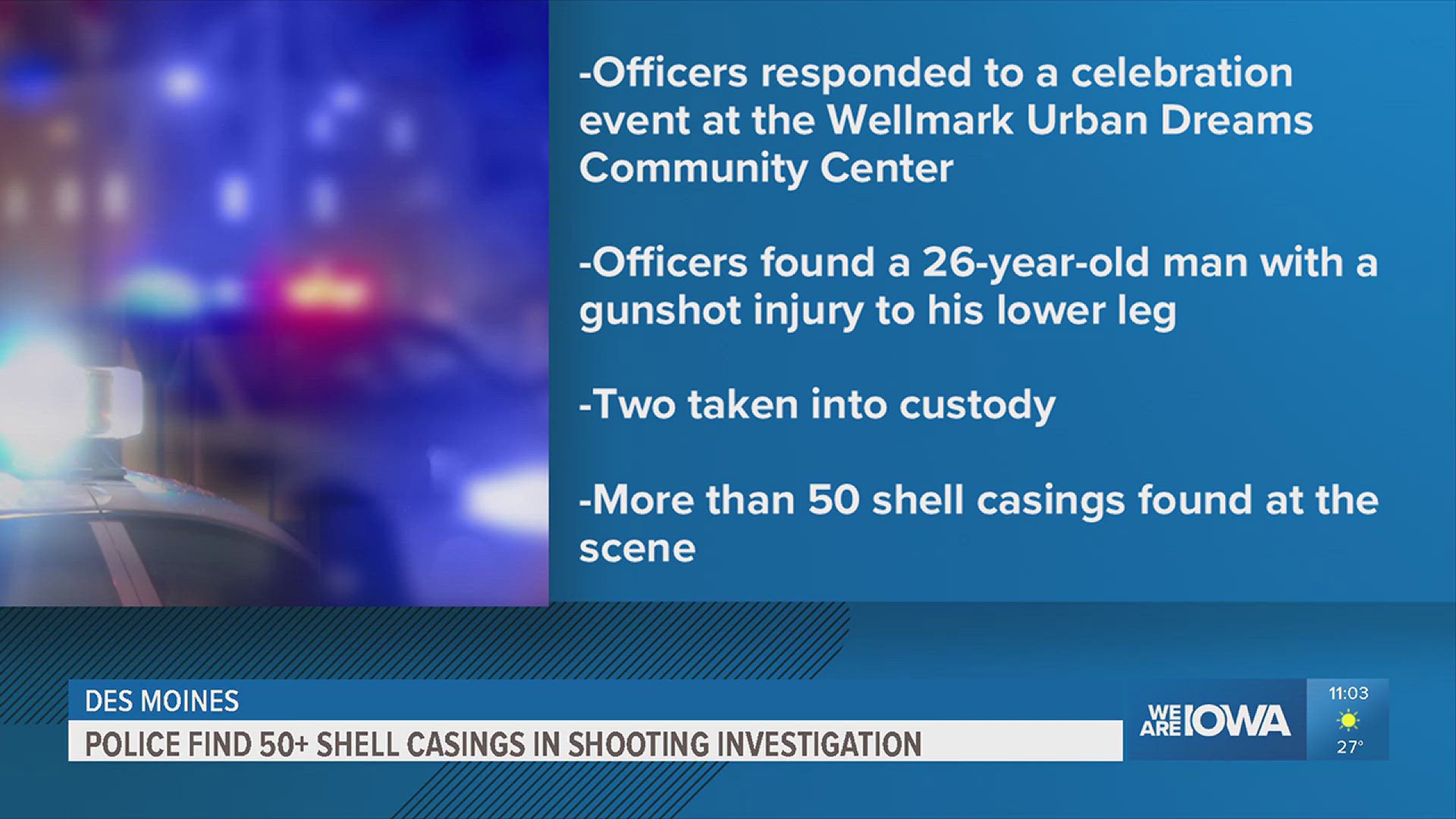 2 charged in connection to weekend shooting incident, Des Moines police ...