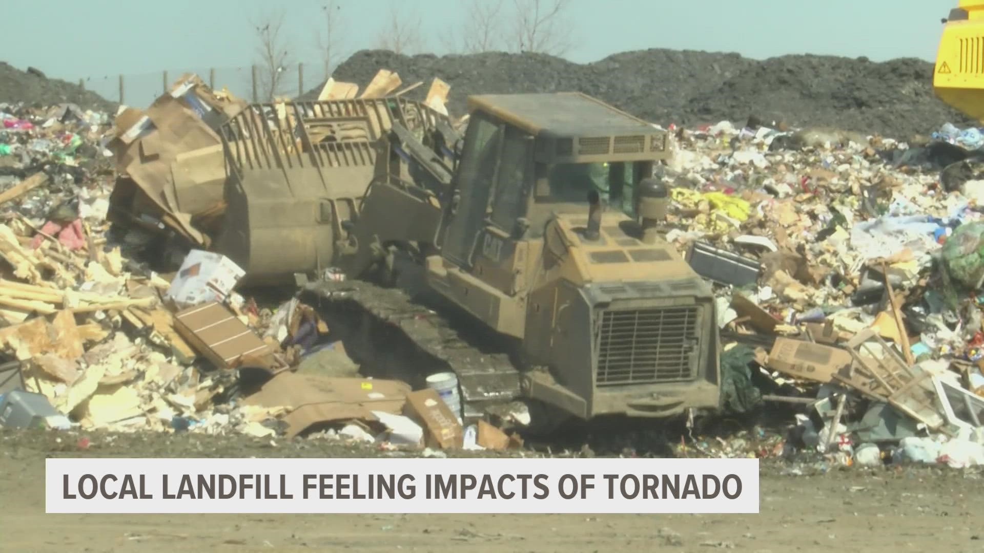 The South Central Iowa Landfill lost its scale in the March 5 tornado, which could take up to a year to replace.