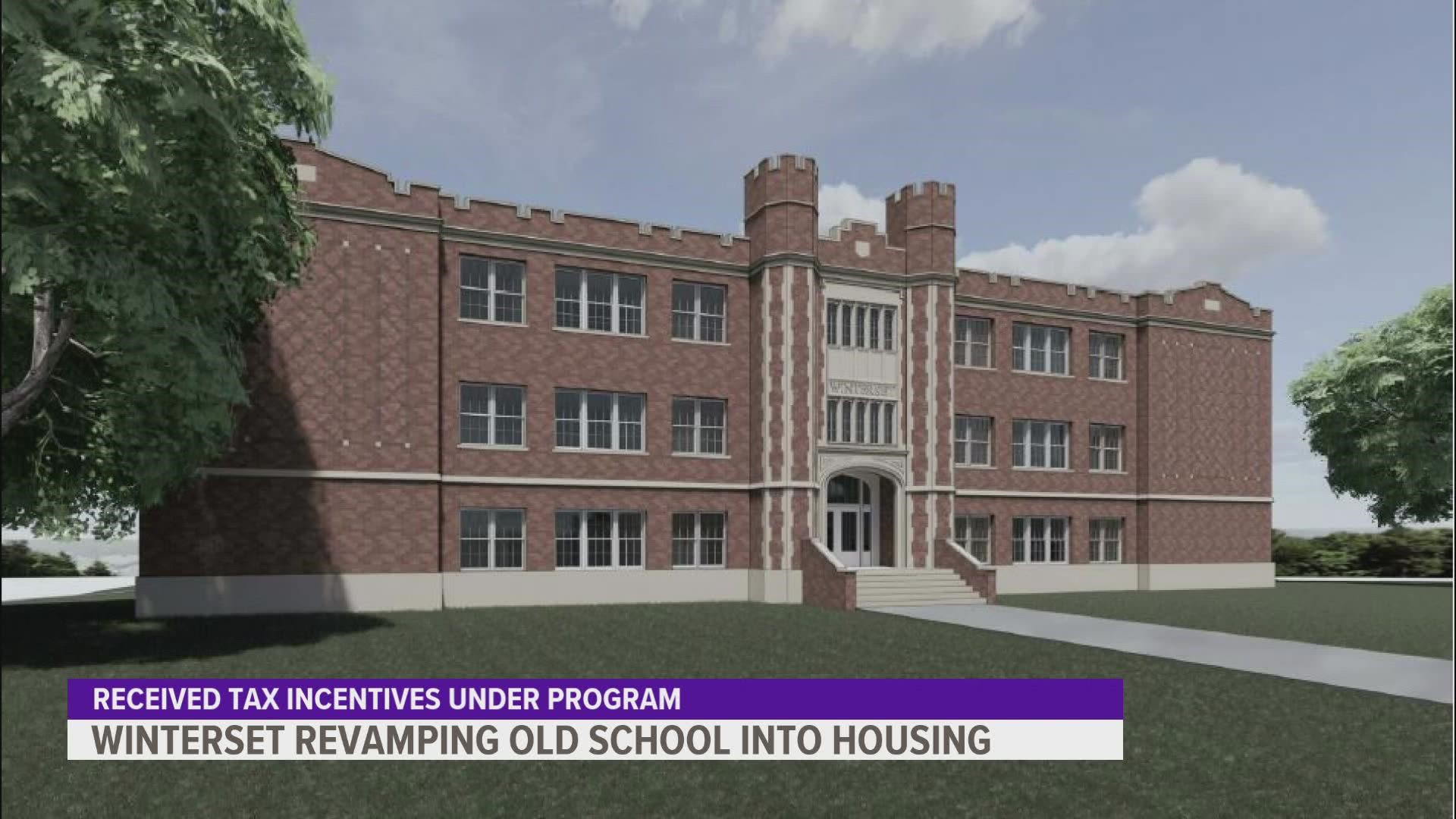 Winterset is planning to revamp an old school into modern apartments off the downtown square.