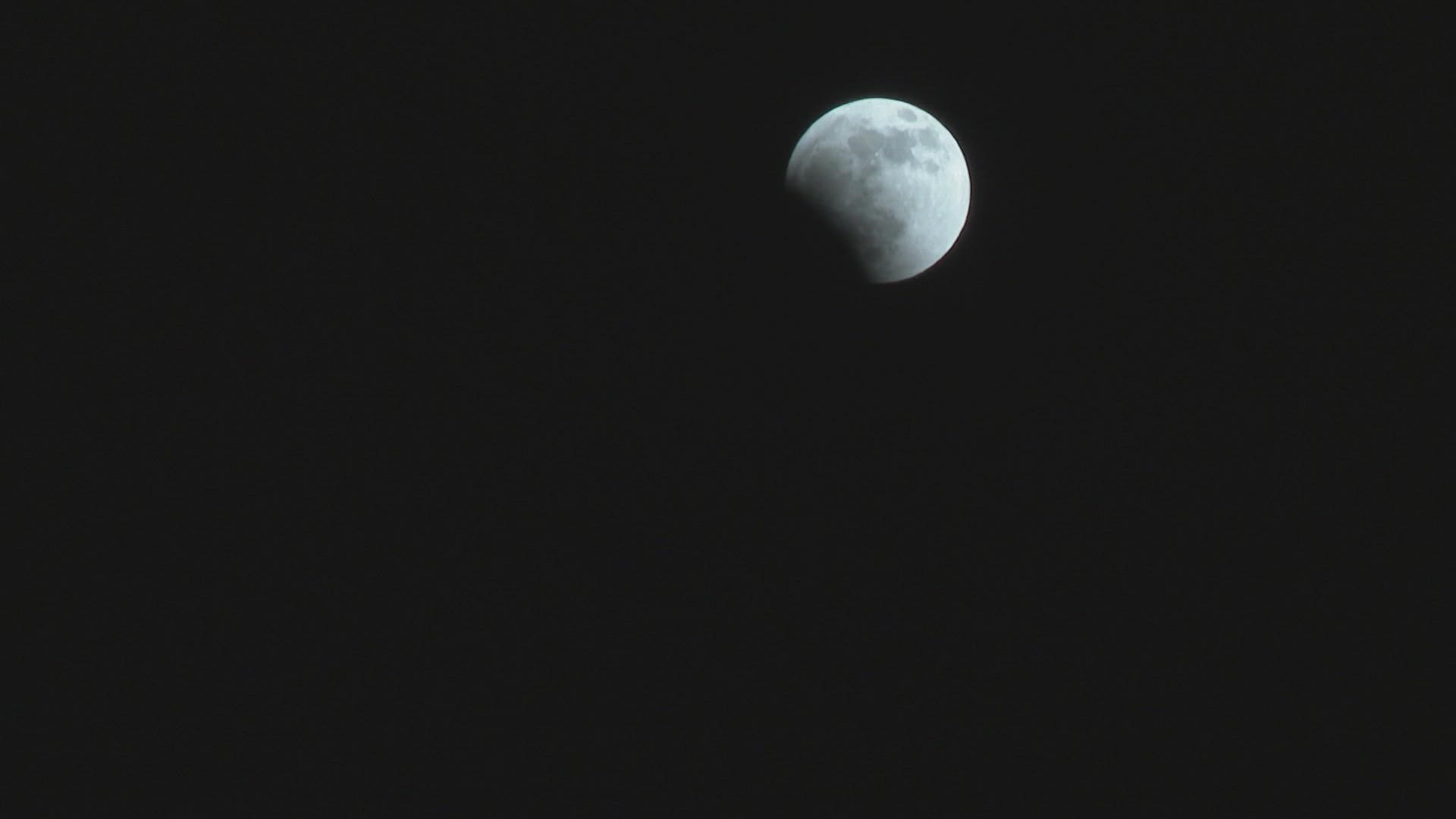 The first total lunar eclipse of 2022 happened on Sunday night, and we had ideal viewing conditions over Iowa.