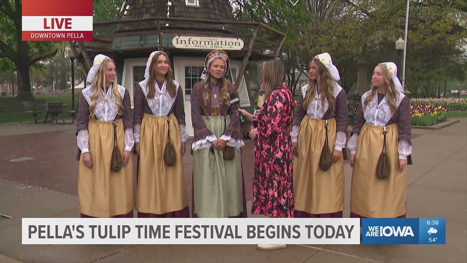 Local 5's Meghan MacPherson joins members of the Pella Tulip Court in Pella Thursday morning to preview the event.