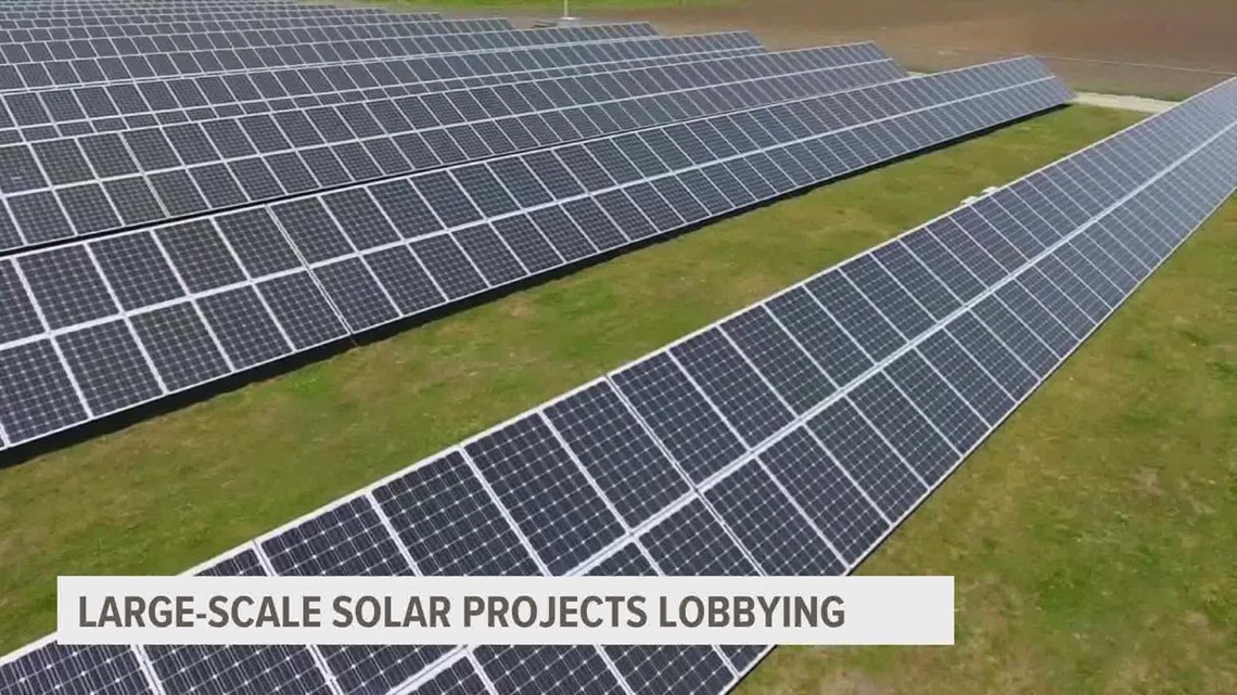 Former Governor Terry Branstad lobbies for large-scale solar projects