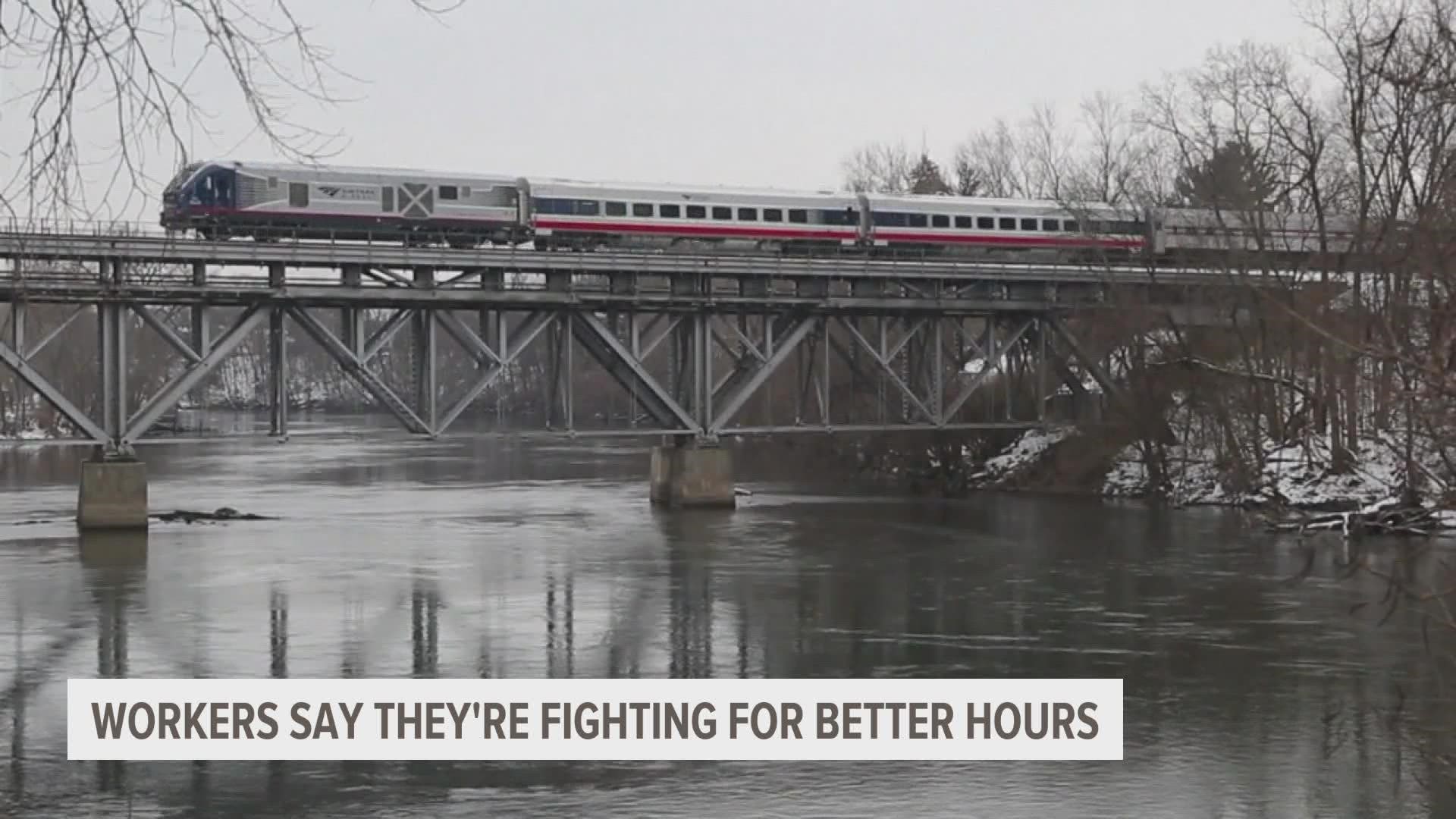 With a possible rail strike looming this week, railroad companies and union leaders must reach a deal on a new contract by Friday.