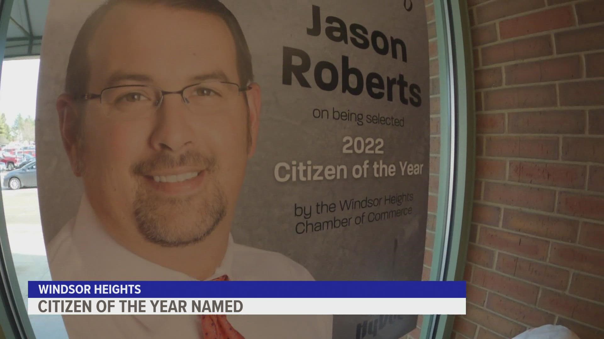 "I just do it for our customers," Jason Roberts said. "I take it as a big honor."