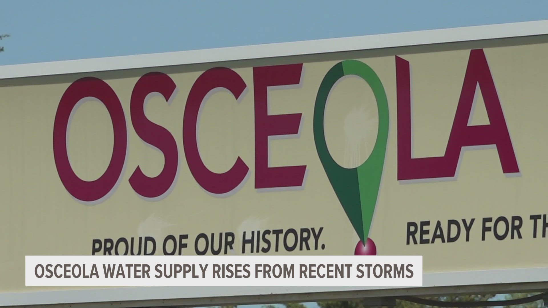 A four-year drought brought the city of Osceola, Iowa, close to losing its water supply, but recent rain is helping fill West Lake again.