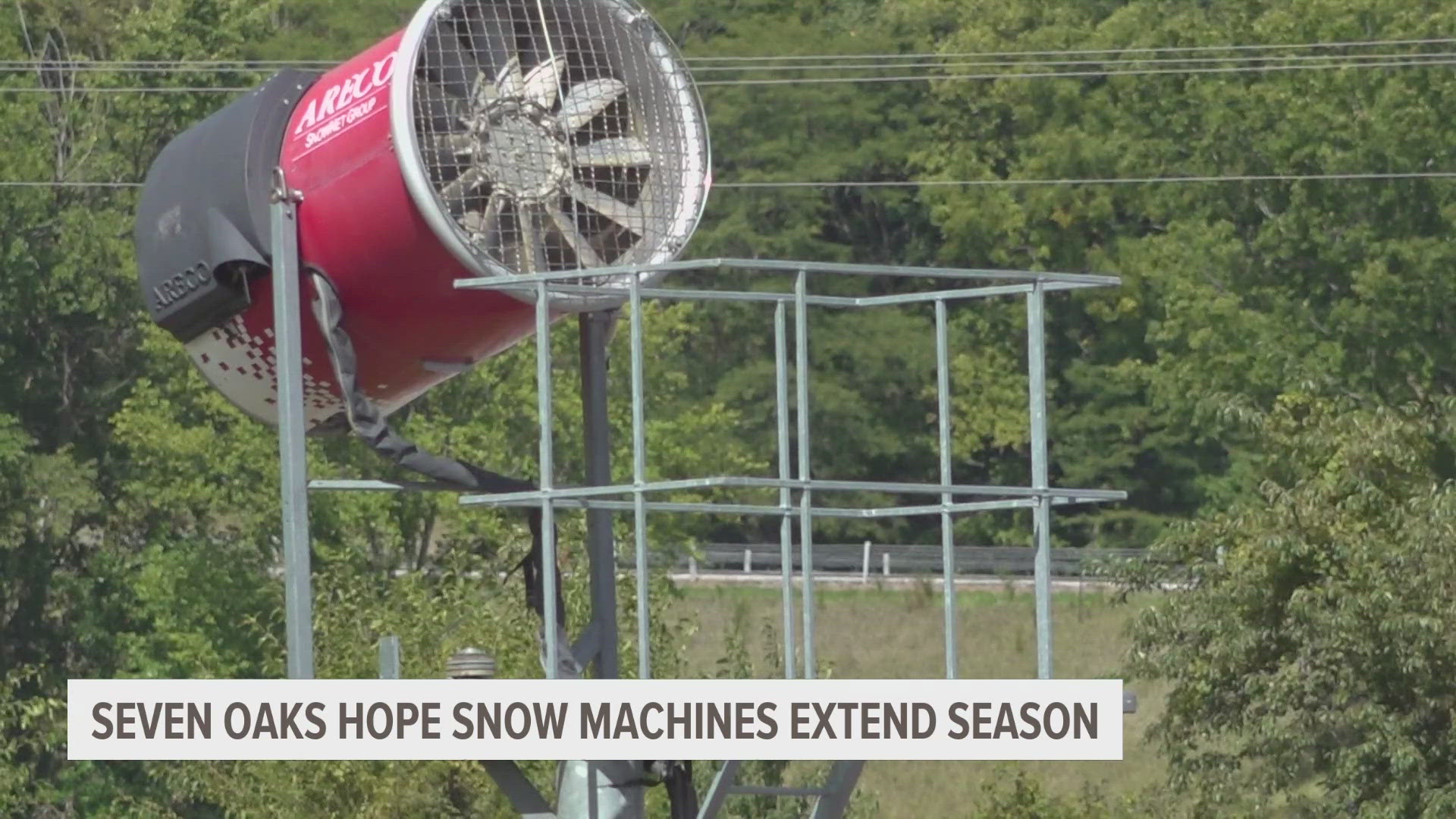 Seven Oaks Recreation in Boone recently purchased three snow machines to help cover more of the hills after warm temperatures melted snow last winter quickly.