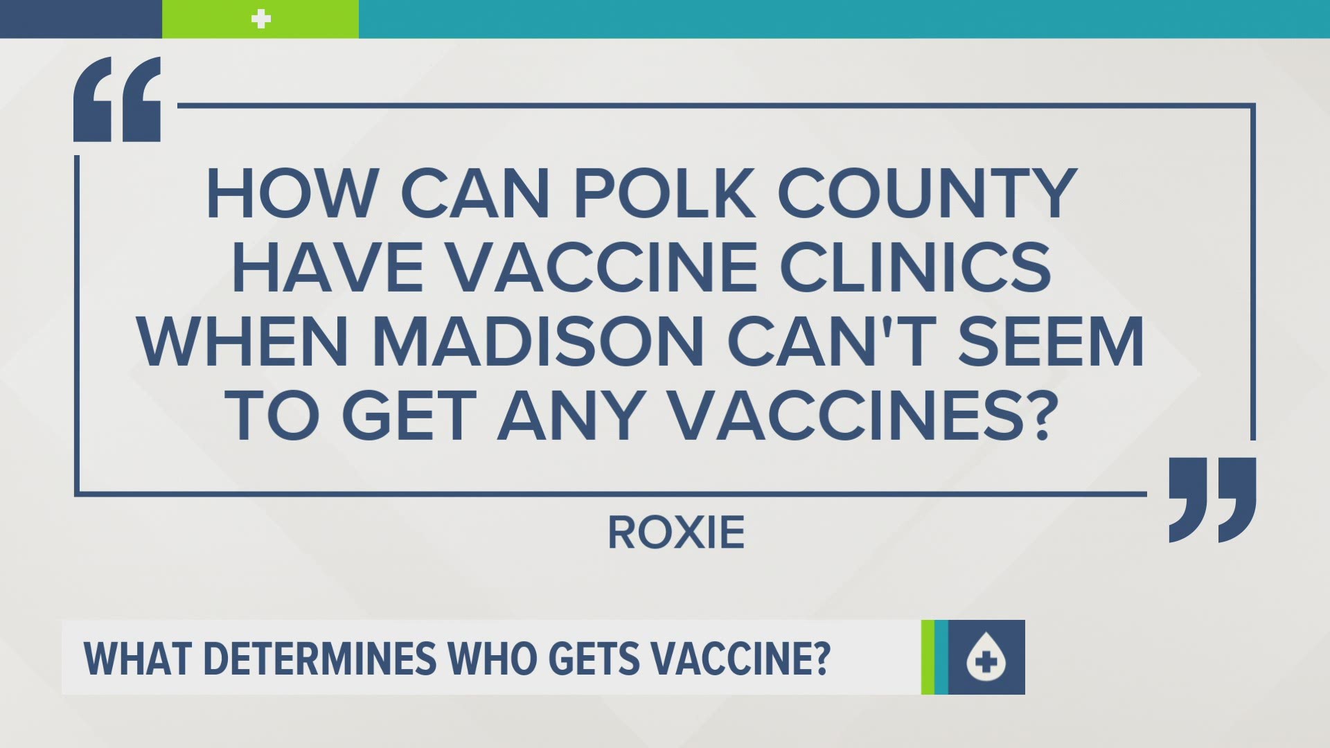 Since Polk County has the largest population in Iowa, more doses are allocated to it than other counties.