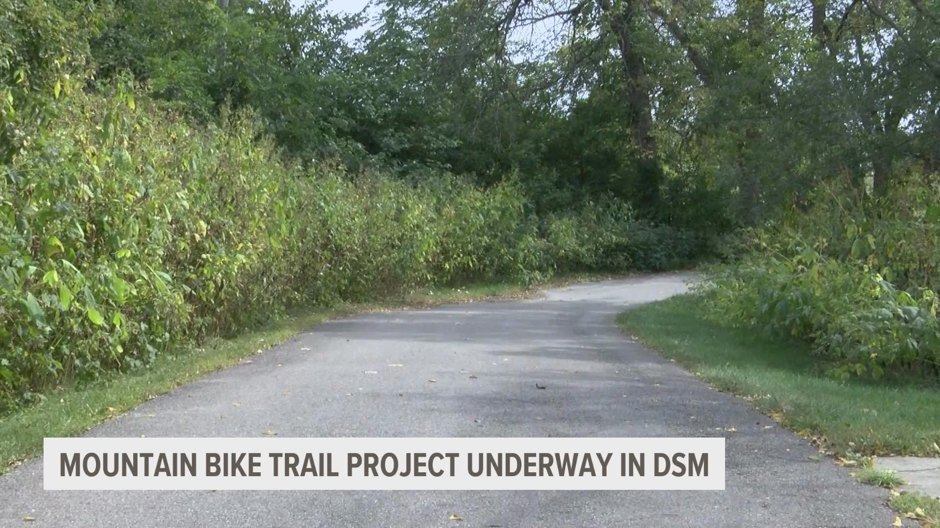 A 50-acre plot of undeveloped land east of Des Moines is set to be converted into a dirt trail complex.