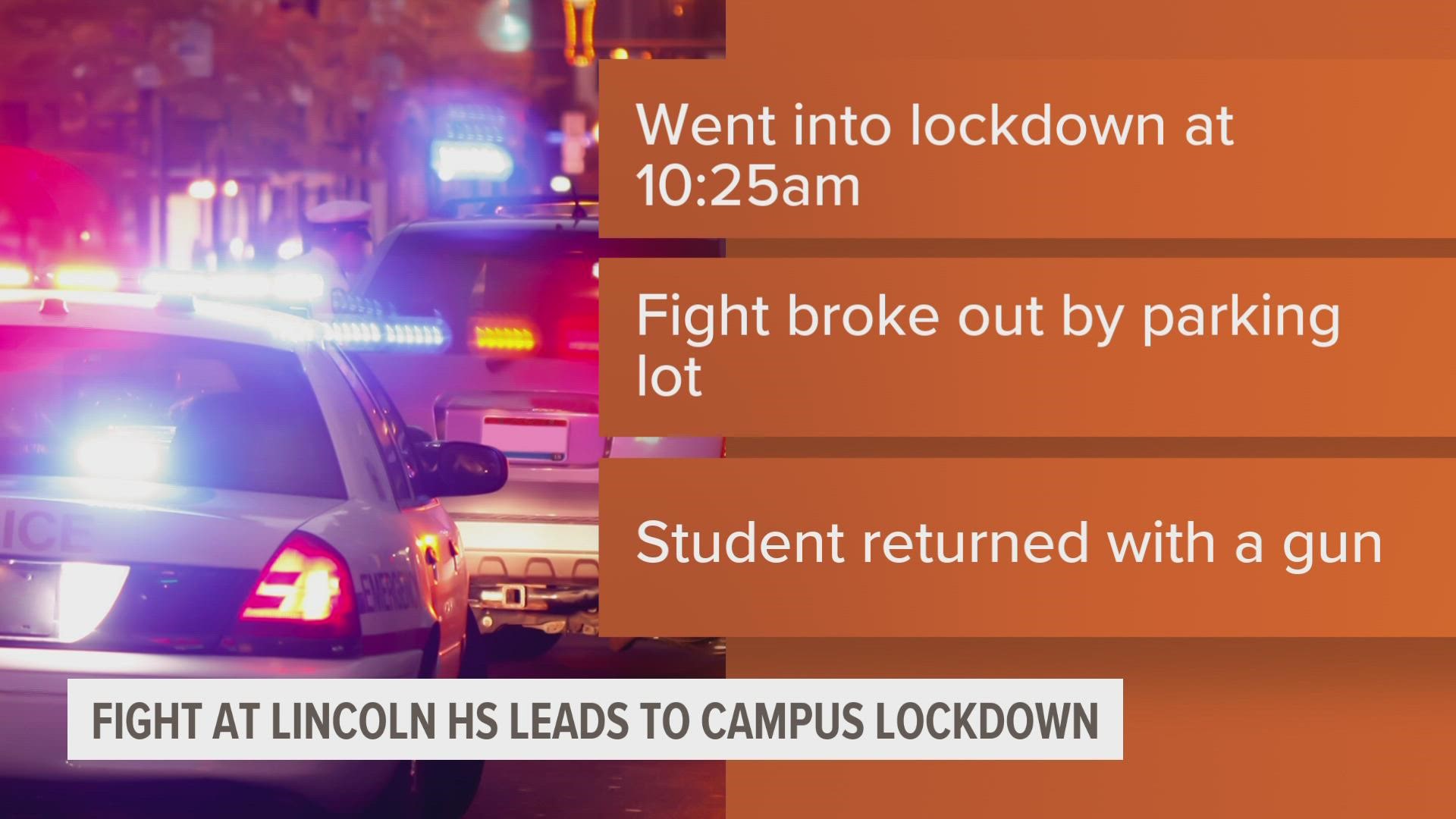 School officials did not determine if the gun was real or fake. The incident caused the school's third lockdown of 2022.