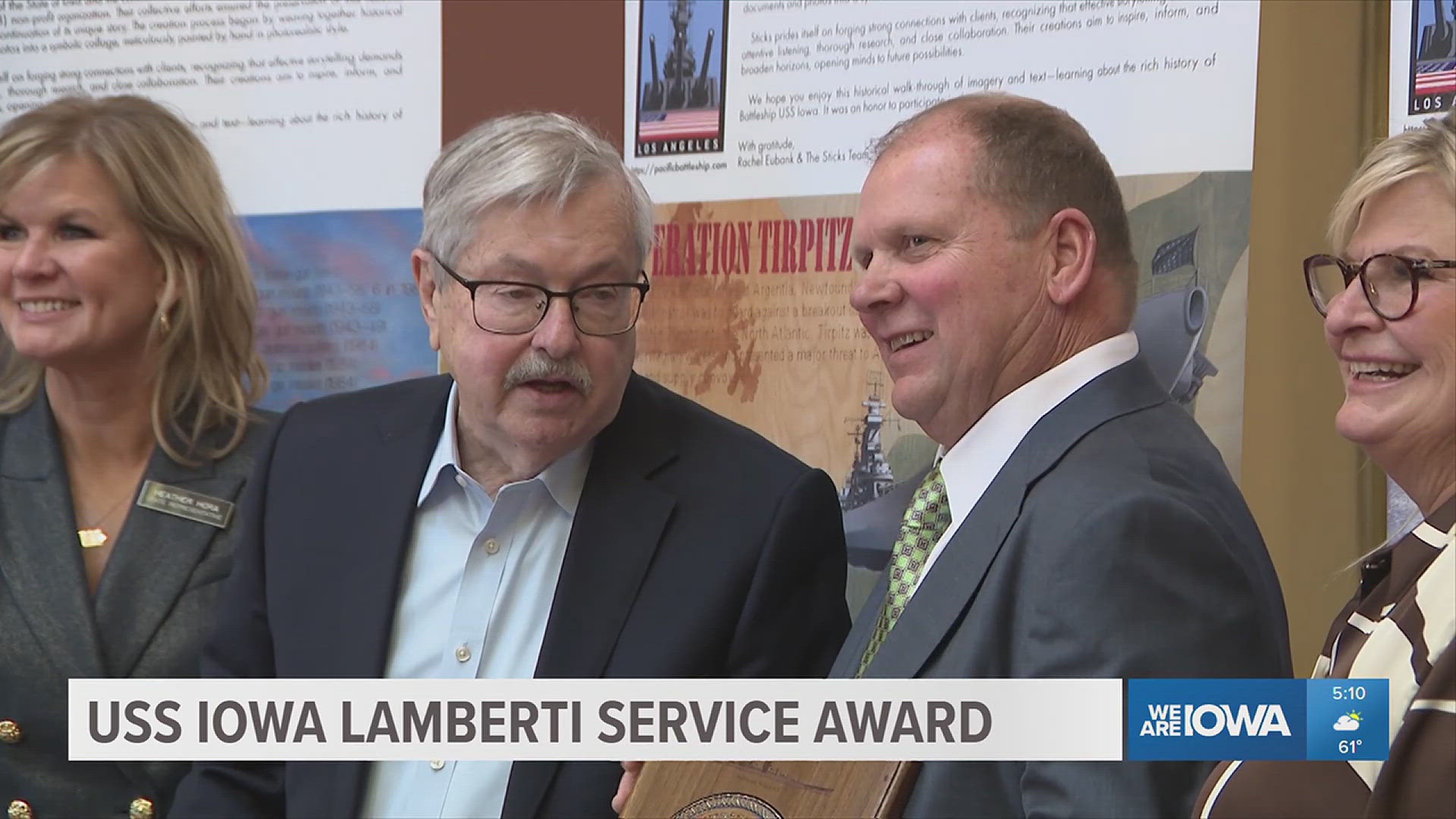 Iowa Service Ribbon Dan Kehl honored with 2025 USS Iowa Lamberti Service Award | weareiowa.com