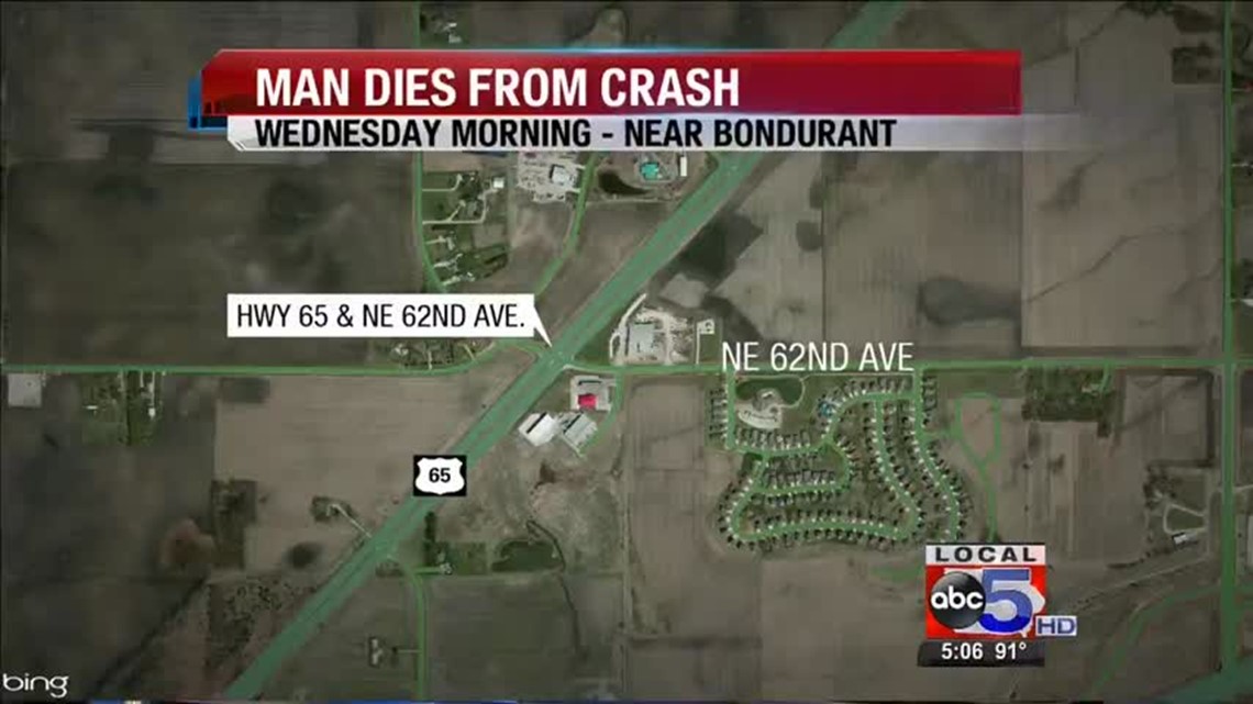 Woman who died in Bondurant crash identified