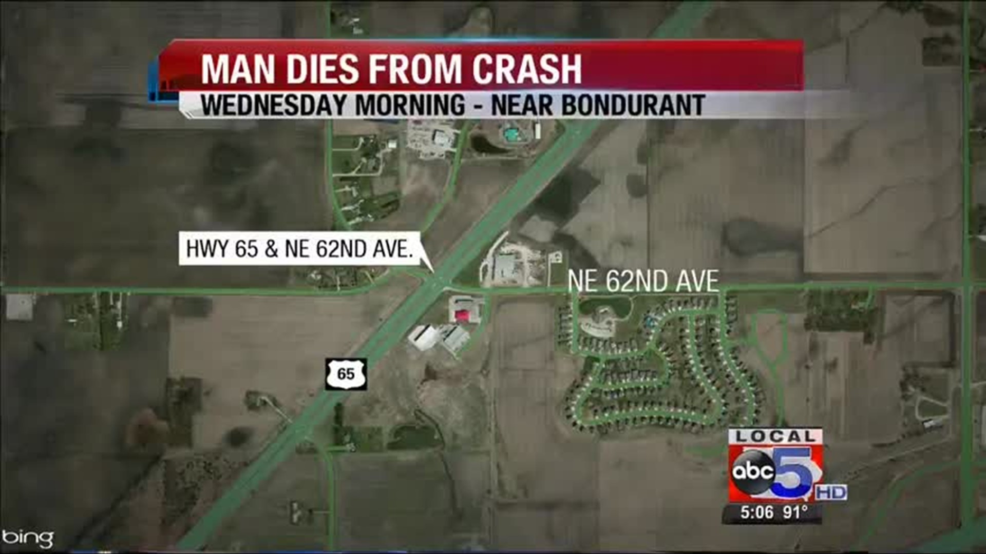 Woman who died in Bondurant crash identified