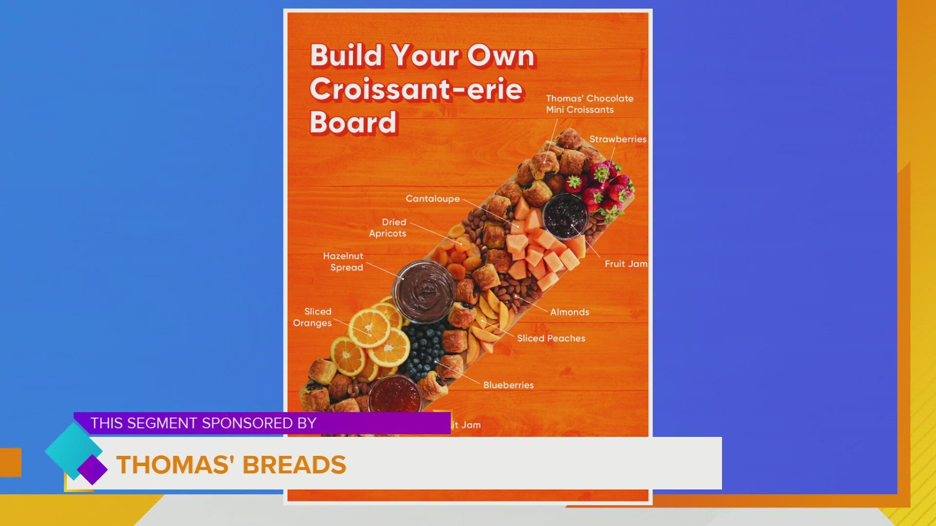 Chef Aaron Byrd from Street Eats DSM introduces the NEW Thomas' Chocolatey Mini Croissants by creating a delicious "Croissant-erie" Board | Paid Content