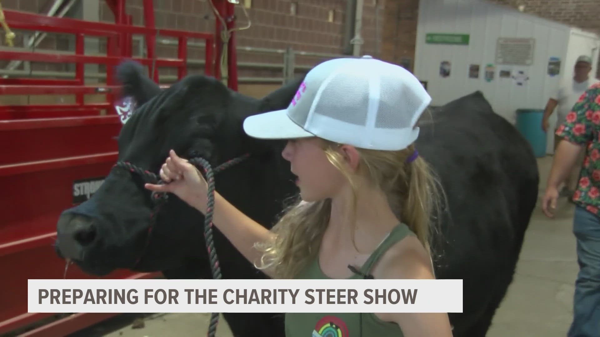 Preparing for the Governor's Charity Steer Show isn't all about making your steer look pretty; kids also have to show confidence and showmanship.