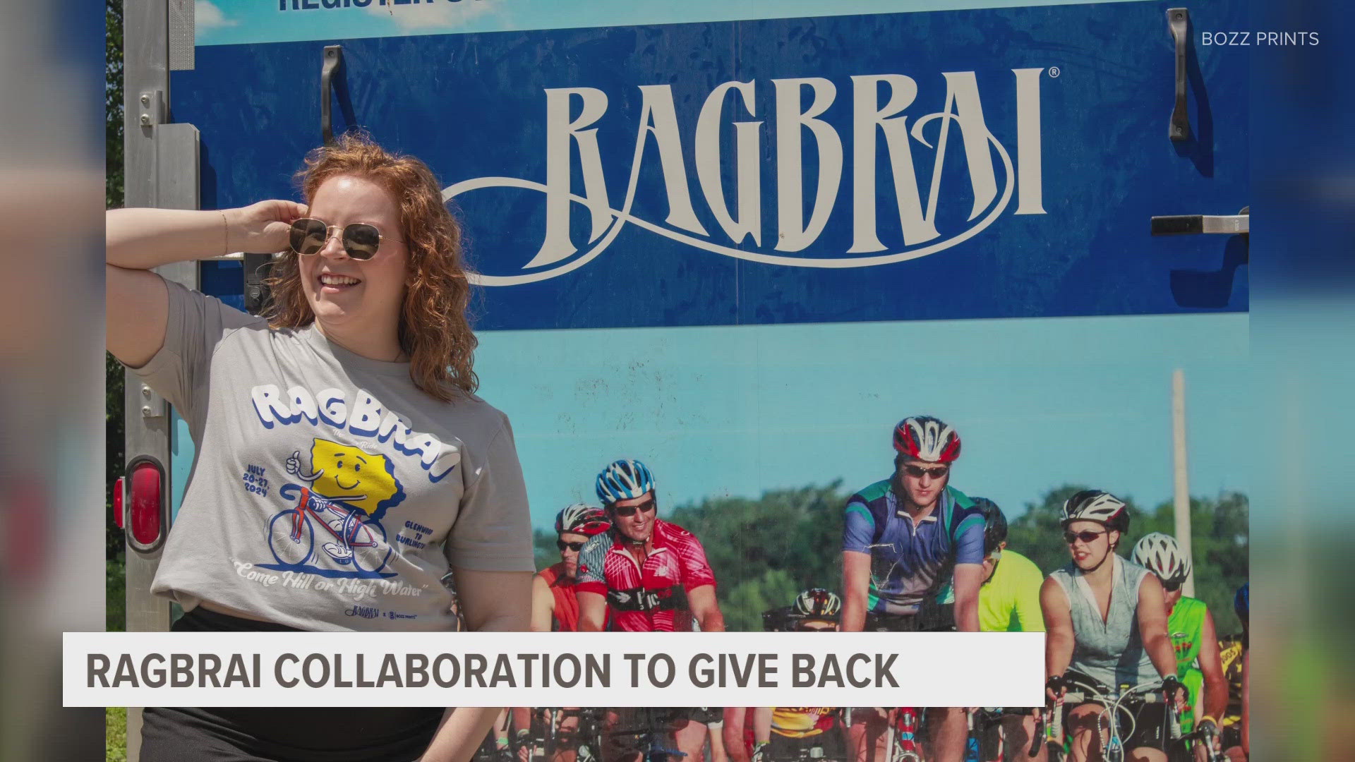 Bozz Prints and RAGBRAI are teaming up to design custom shirts for each 2024 overnight town.