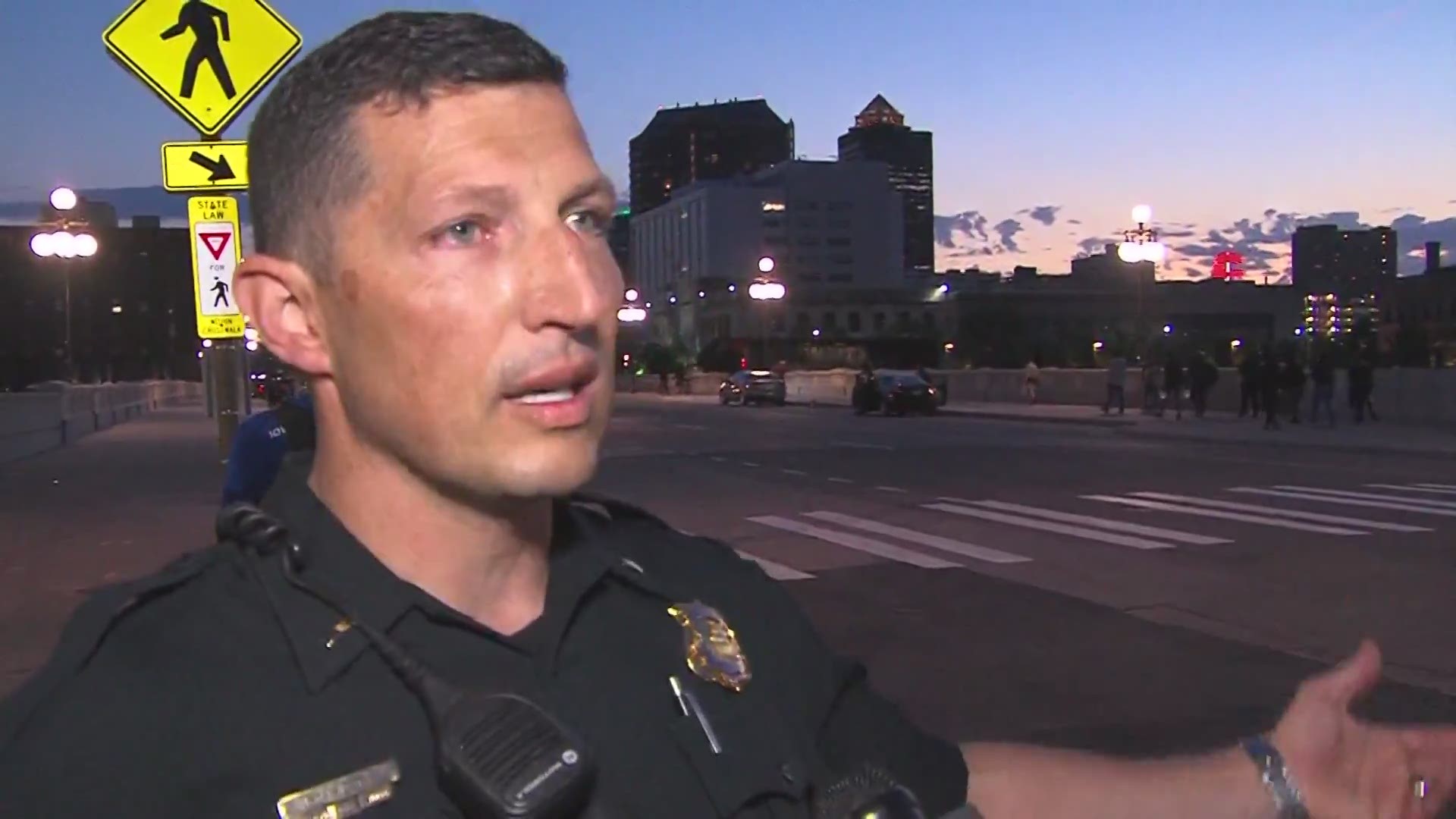 Des Moines Police Lieutenant Ryan Doty says peaceful protesting is healthy, but when violence starts, the trouble starts.