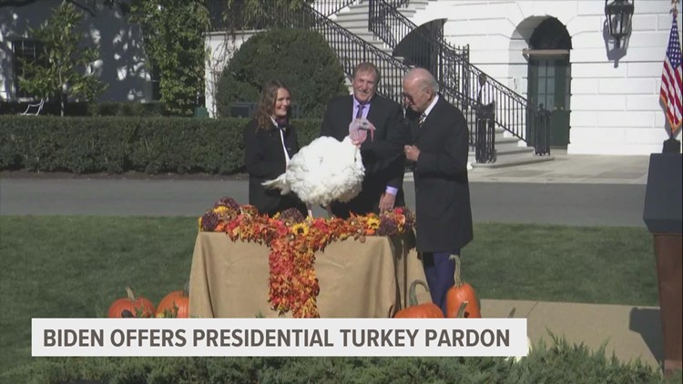 Chocolate or Chip? Biden pardons National Thanksgiving Turkey