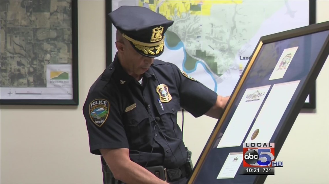 Pleasant Hill police hold ceremony for fallen officers