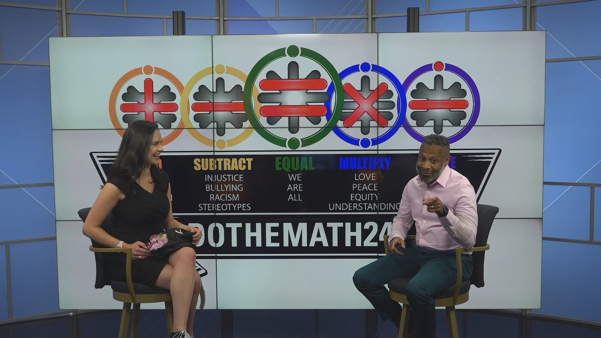 Apparel company Do The Math 247 partners with Des Moines Public Schools to share positive messages promoting diversity, kindness, unity, equality and more.