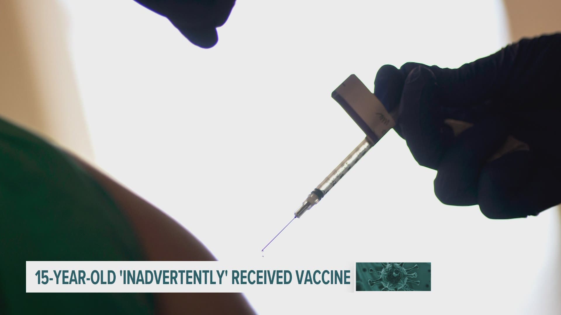 According to the report, the teenager did not report any reactions when given the Moderna vaccine in December.