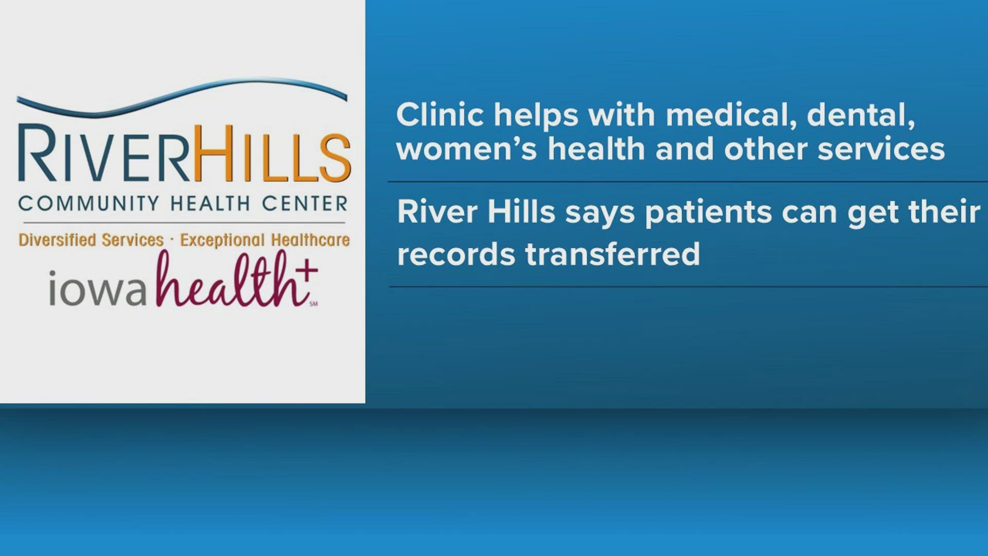 River Hills Community Health Center announces closure of Centerville ...