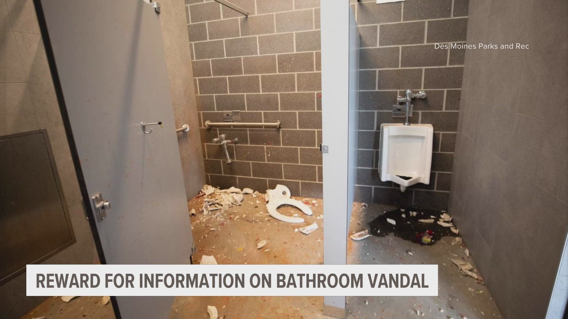 The new restrooms were "severely vandalized" according to a press release.