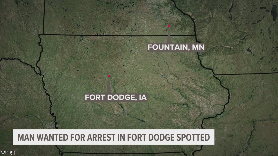 Man wanted for arrest in Fort Dodge homicide spotted in Minnesota