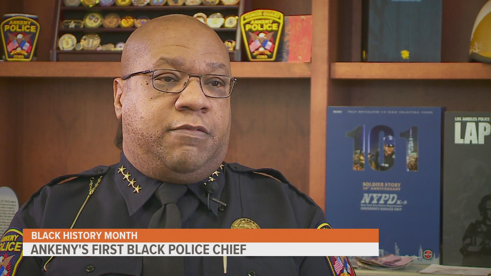 “I hope they see me as an example. I hope they see that we can get to this leadership level,” said Chief Darius Potts.