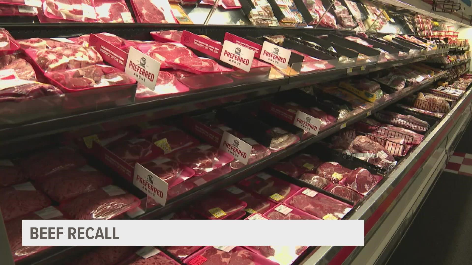 120,000 pounds of ground beef recalled for E. coli concerns