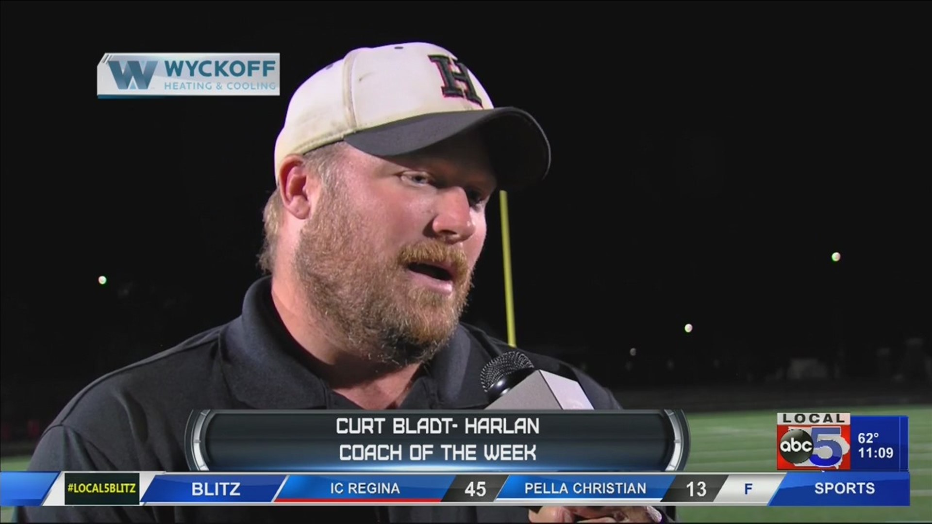 Harlan highlights and Wyckoff Heating & Cooling Coach of the Week