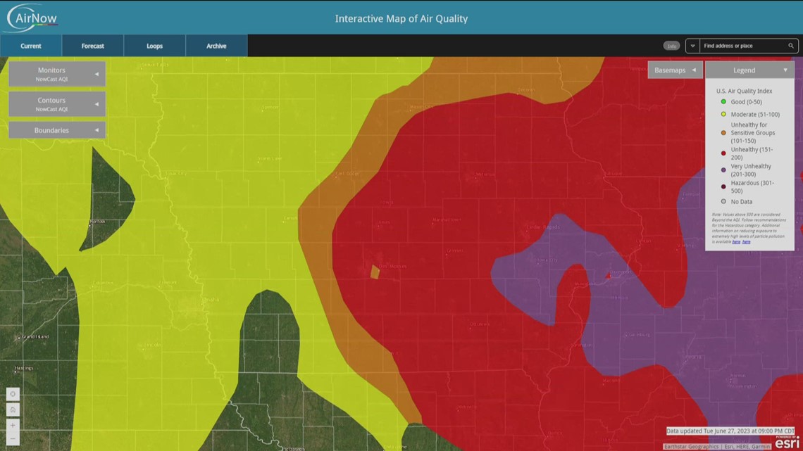 Iowa Dnr Issues Air Quality Advisory Worst Air Quality Expected In Eastern Iowa 3290