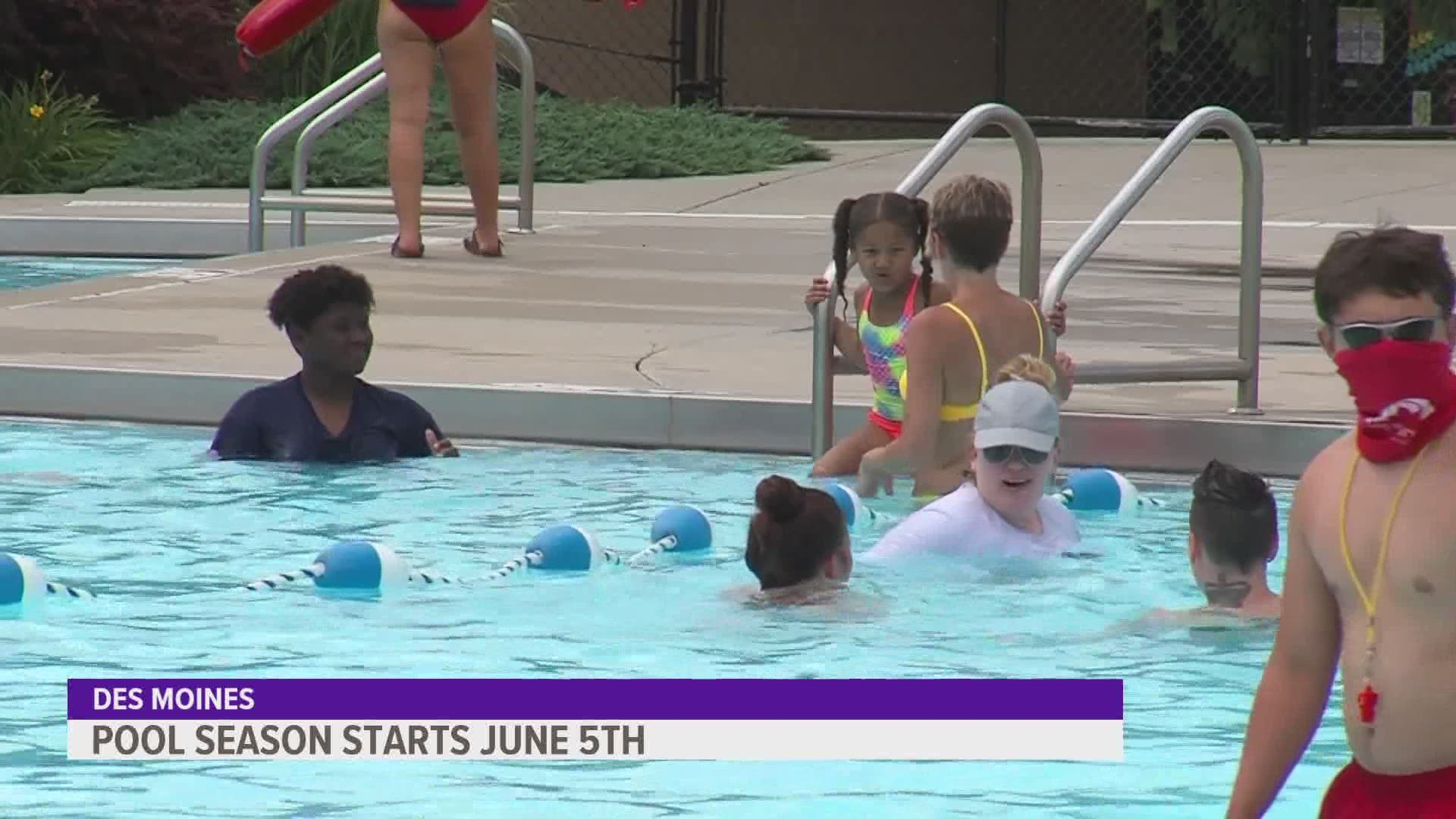 Leaders said they're looking for 132 lifeguards to fully staff its five pools and aquatic centers.