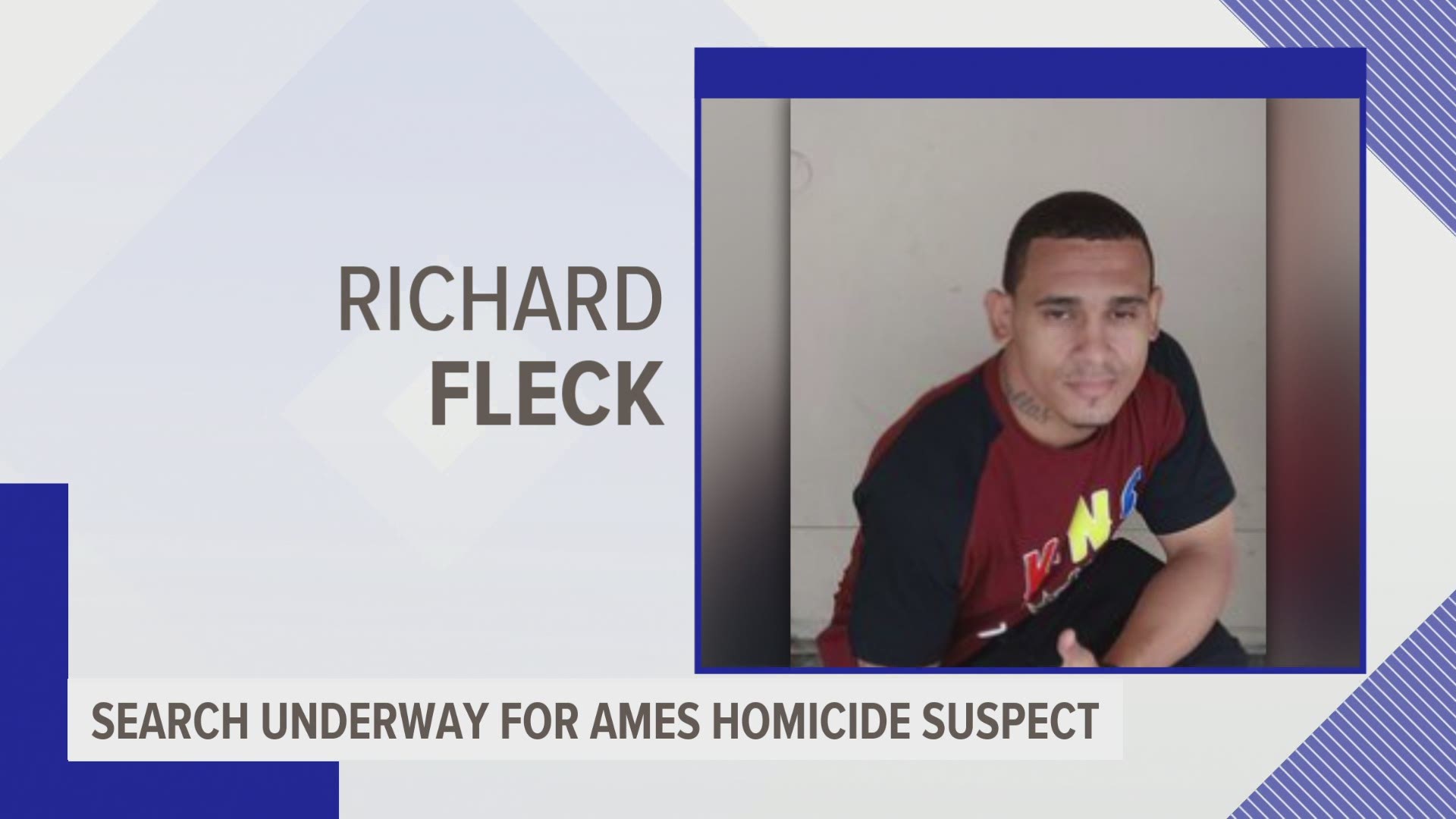 Police are searching for 33-year-old Richard Fleck, who also goes by "Rashaud Sims". A first-degree murder warrant has been issued for his arrest.