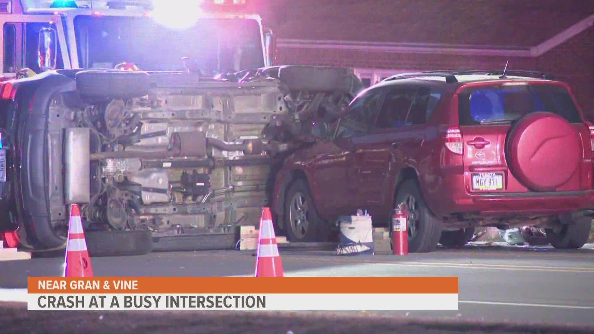 Police say both drivers were transported to area hospitals with non-life-threatening injuries.