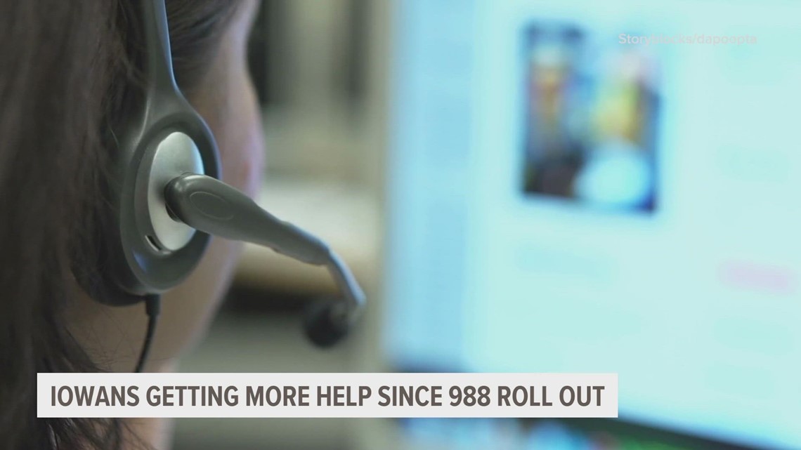 Iowans getting more help since  988 roll out
