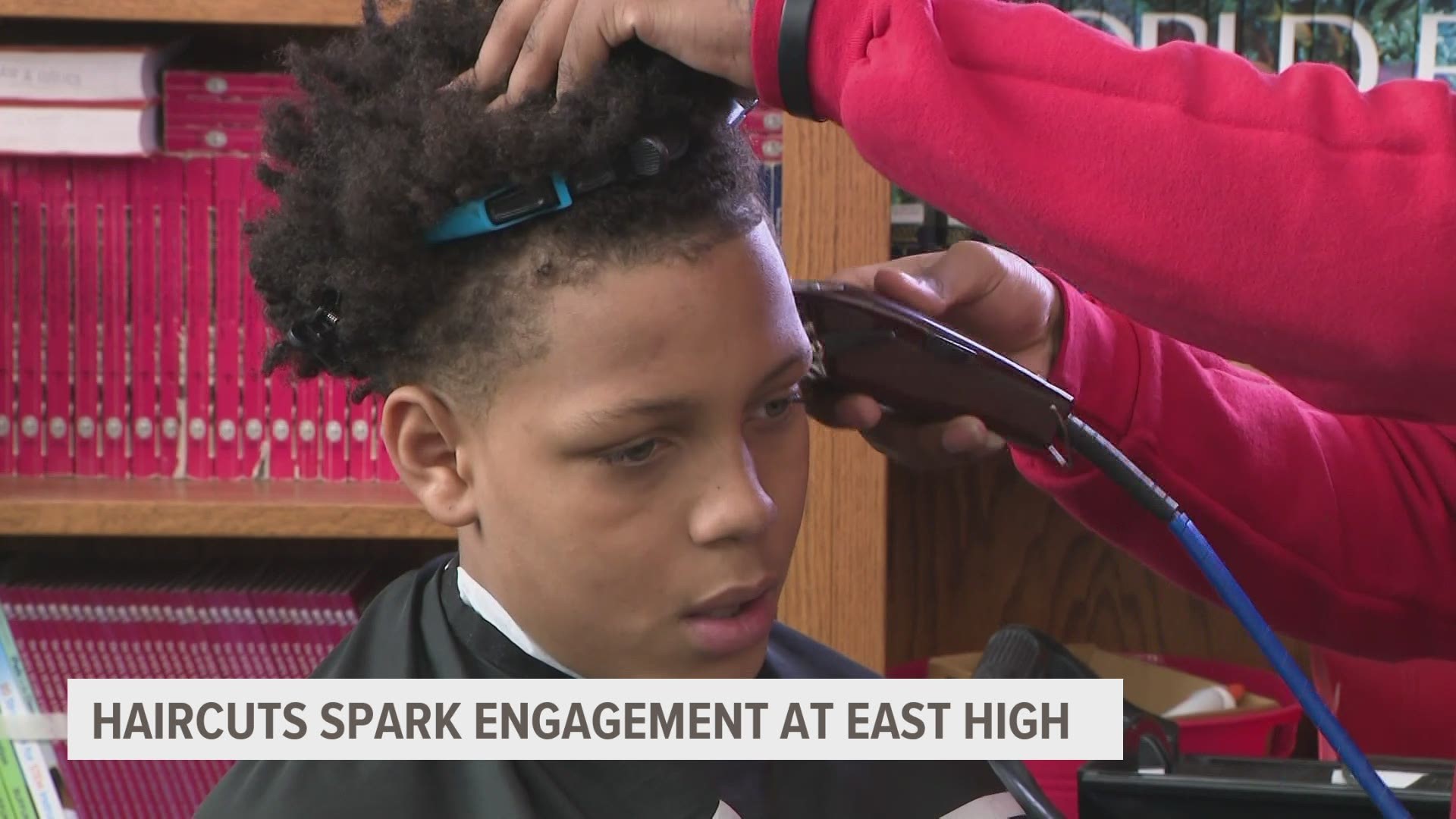 DeMarko Walker has given 30 to 40 haircuts to East students.