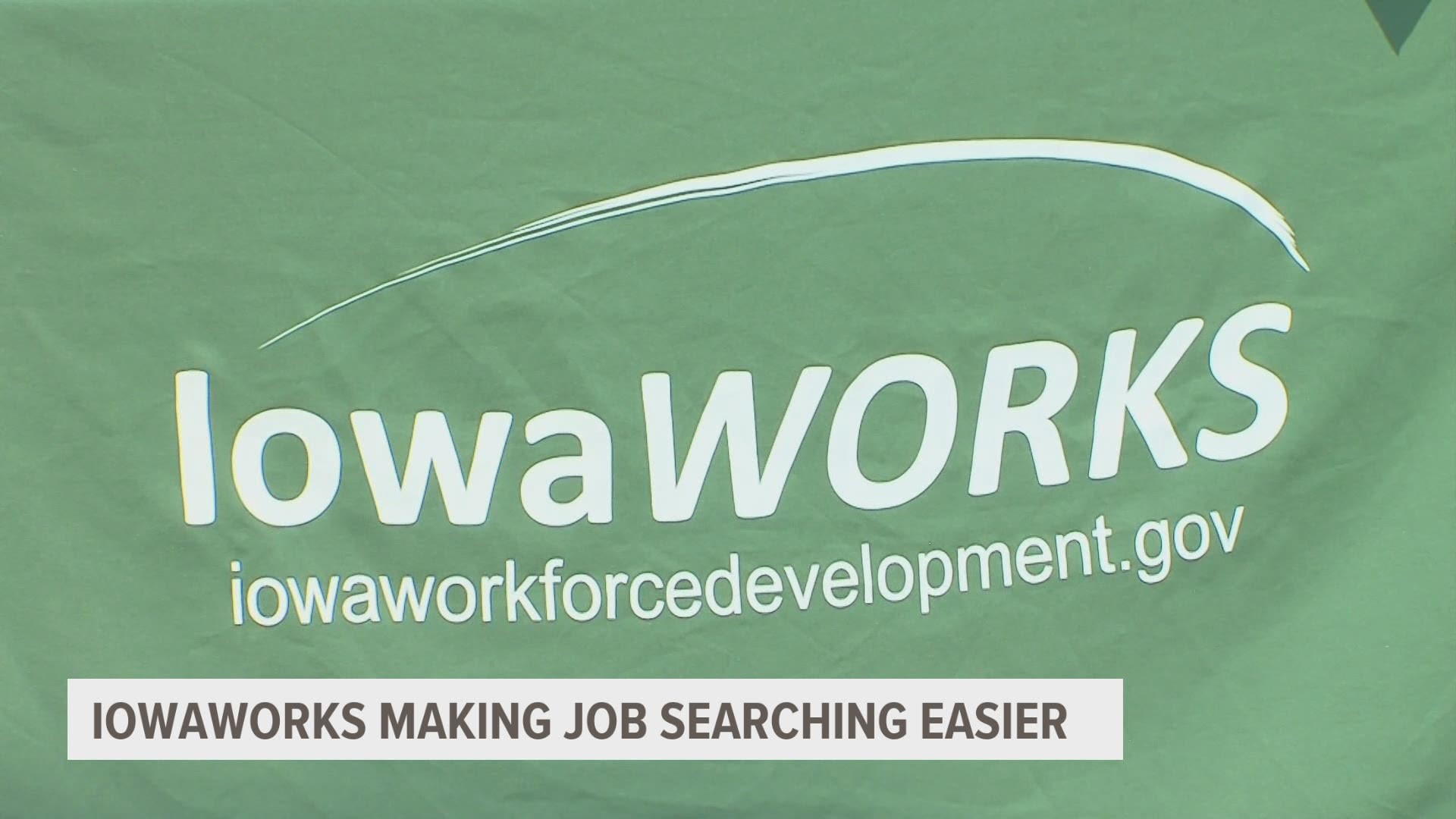Job-seekers received tote bags with information from several employers across central Iowa.